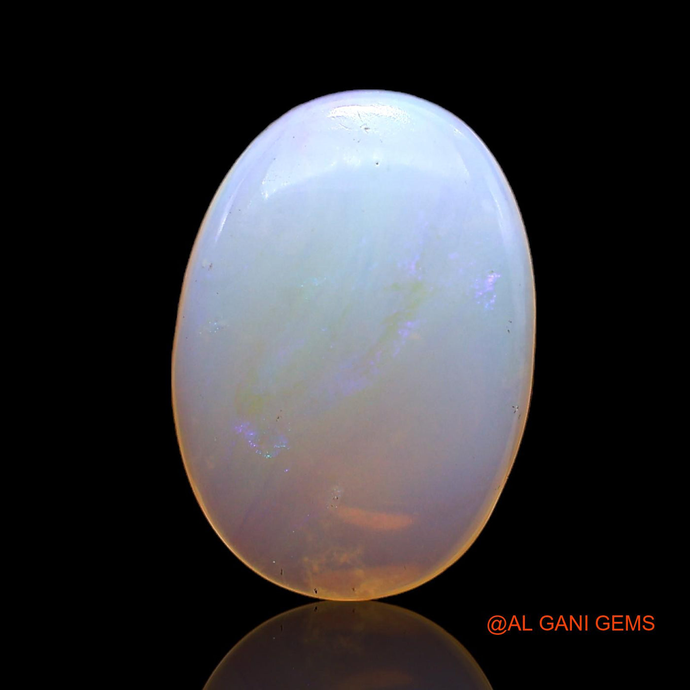 Natural Untreated Fire Opal Loose Gemstone Oval Cabochon From Australia 4.00 Cts 15x10x4 mm AC-328