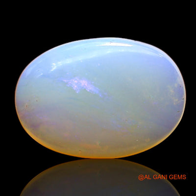 Natural Untreated Fire Opal Loose Gemstone Oval Cabochon From Australia 4.00 Cts 15x10x4 mm AC-328