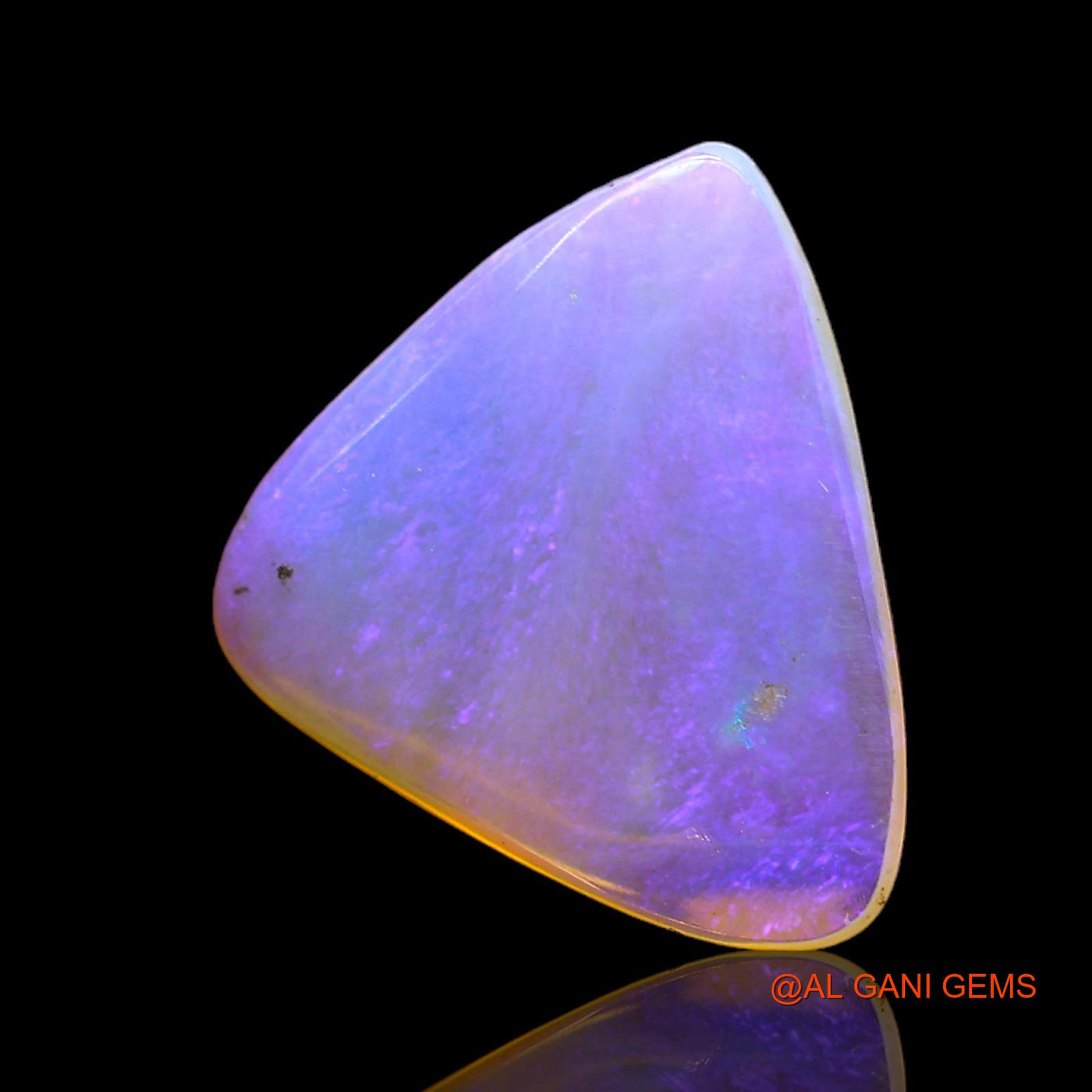2.00 Cts Natural Australian Fire Opal Trillion Cabochon Loose Gemstone For Jewelry 13x13x2 mm AC-330