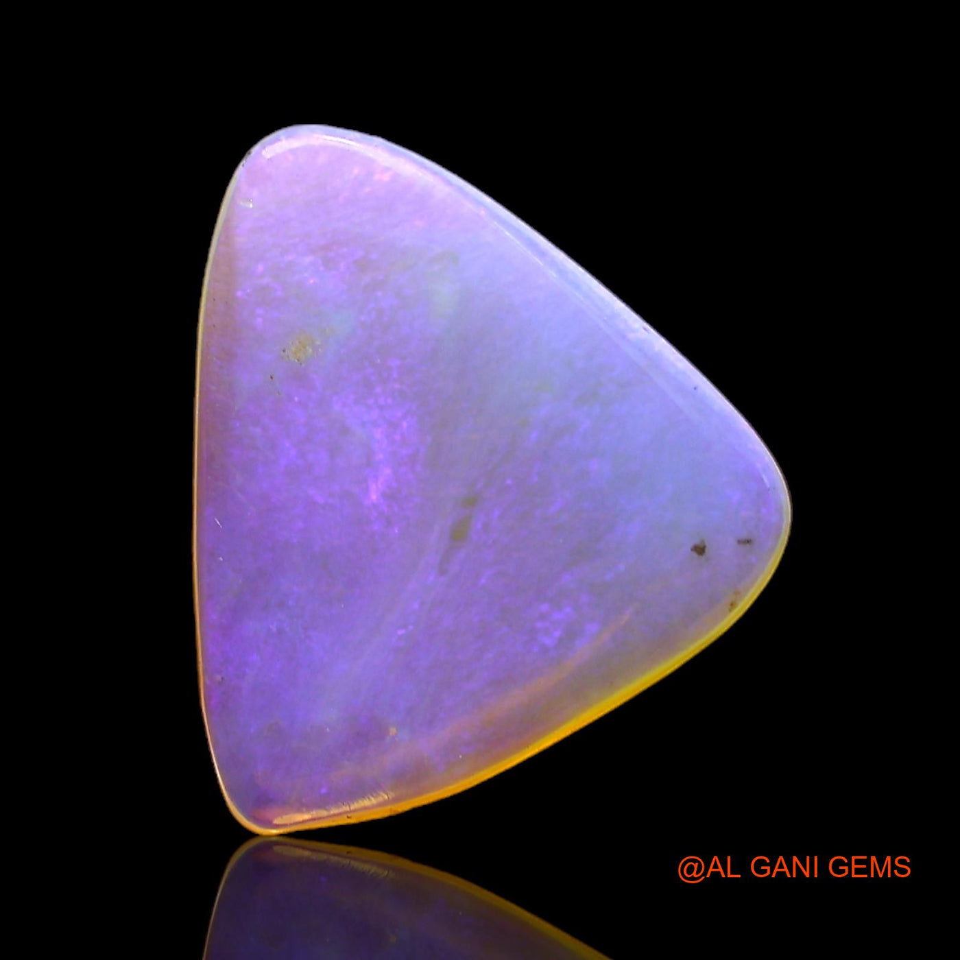 2.00 Cts Natural Australian Fire Opal Trillion Cabochon Loose Gemstone For Jewelry 13x13x2 mm AC-330