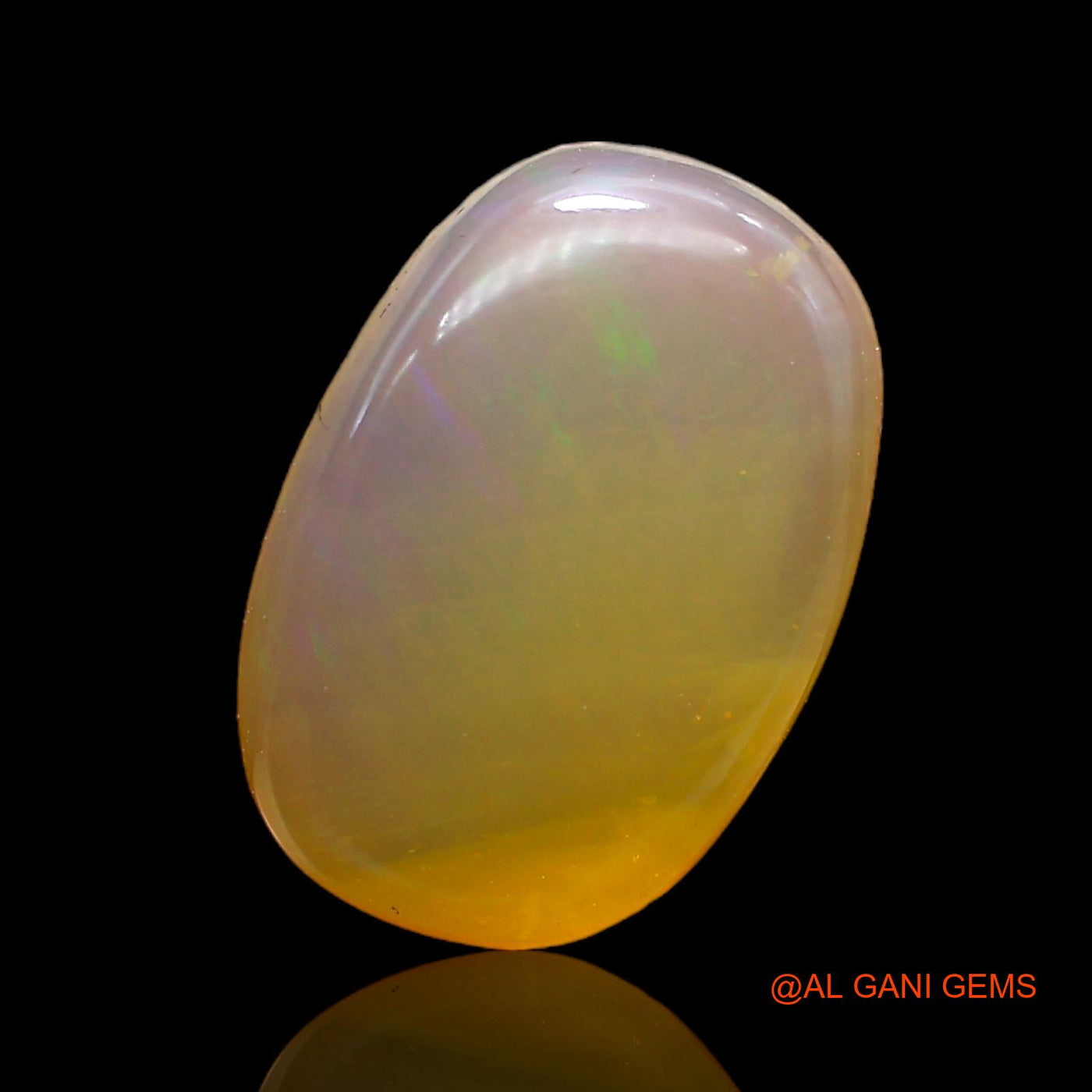 6.00 Cts Unheated Australian Fire Opal Loose Gemstone Oval Cabochon Natural 15x10x5 mm AC-331