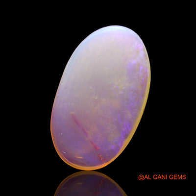 Natural Fire Opal Gemstone 3.00 Cts Loose Oval Cabochon From Australia 16x9x3 mm AC-332