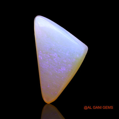 Natural Untreated Fire Opal Loose Gemstone Trillion Cabochon From Australia 4.00 Cts 16x9x5 mm AC-333