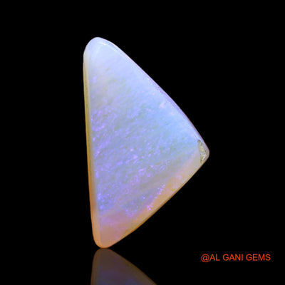 Natural Untreated Fire Opal Loose Gemstone Trillion Cabochon From Australia 4.00 Cts 16x9x5 mm AC-333