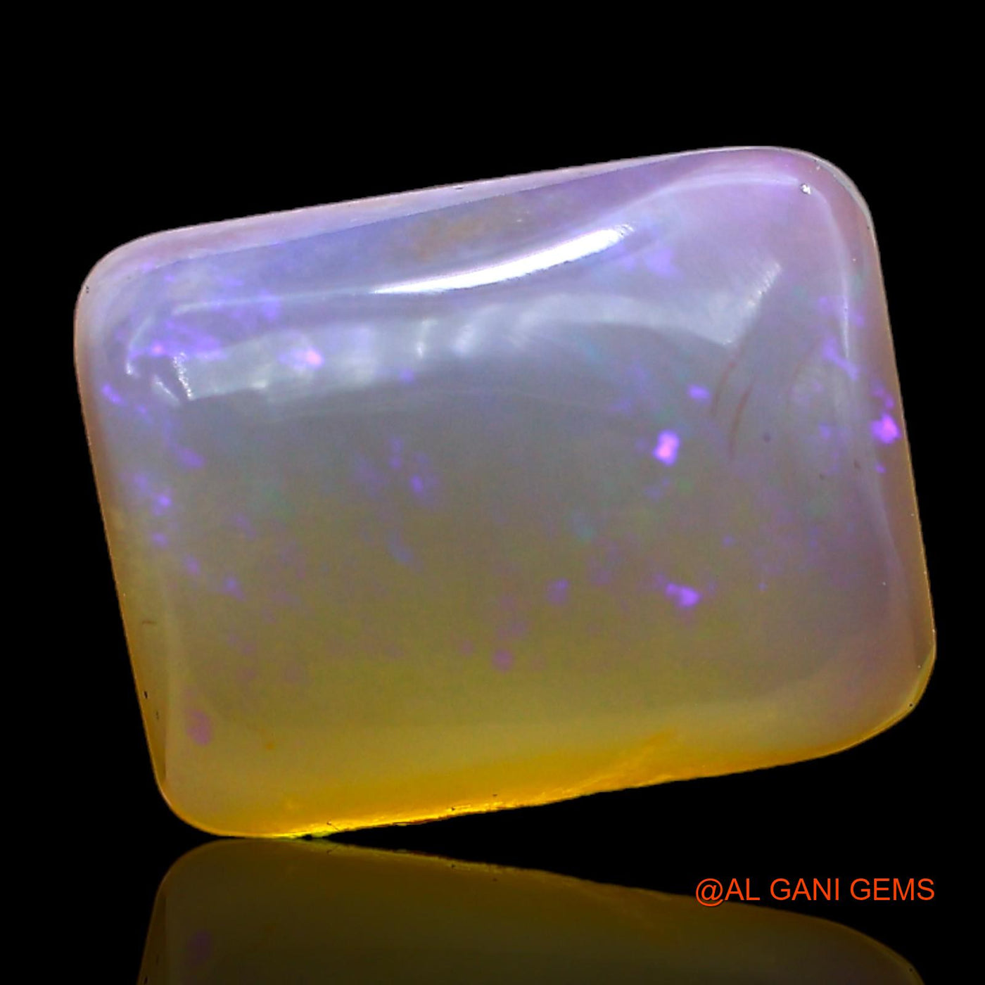 5.00 Cts Natural Australian Fire Opal Loose Gemstone Square Cabochon 13x10x5 mm AC-335