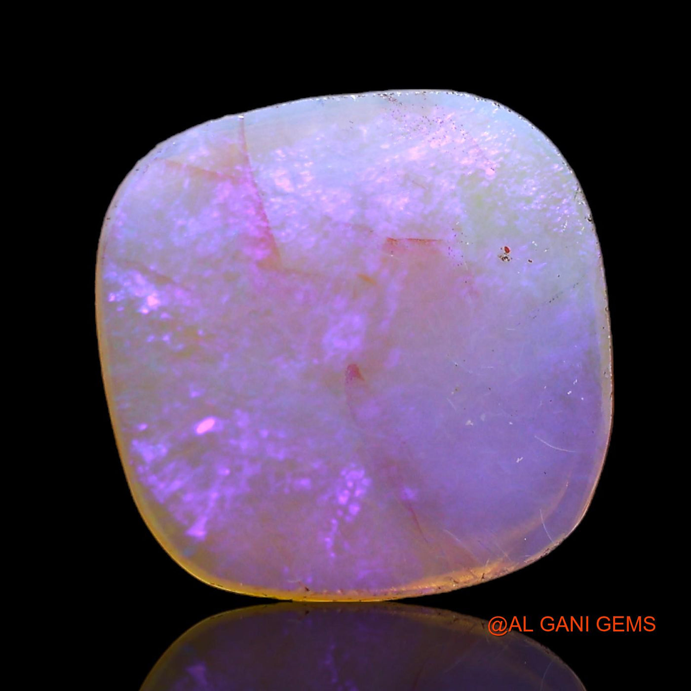 3.00 Cts Unheated Australian Fire Opal Loose Gemstone Fancy Cabochon Natural 12x12x3 mm AC-336