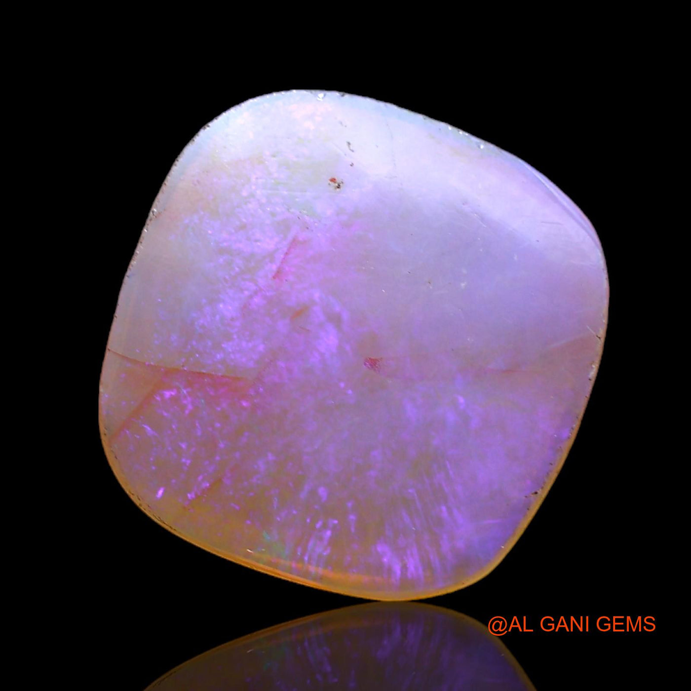 3.00 Cts Unheated Australian Fire Opal Loose Gemstone Fancy Cabochon Natural 12x12x3 mm AC-336