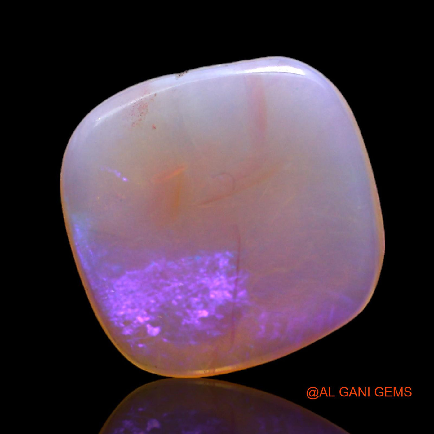 3.00 Cts Unheated Australian Fire Opal Loose Gemstone Fancy Cabochon Natural 12x12x3 mm AC-336