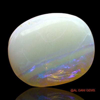 3.00 Cts Unheated Australian Fire Opal Loose Gemstone Oval Cabochon Natural 14x11x3 mm AC-337
