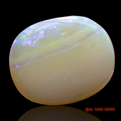 3.00 Cts Unheated Australian Fire Opal Loose Gemstone Oval Cabochon Natural 14x11x3 mm AC-337
