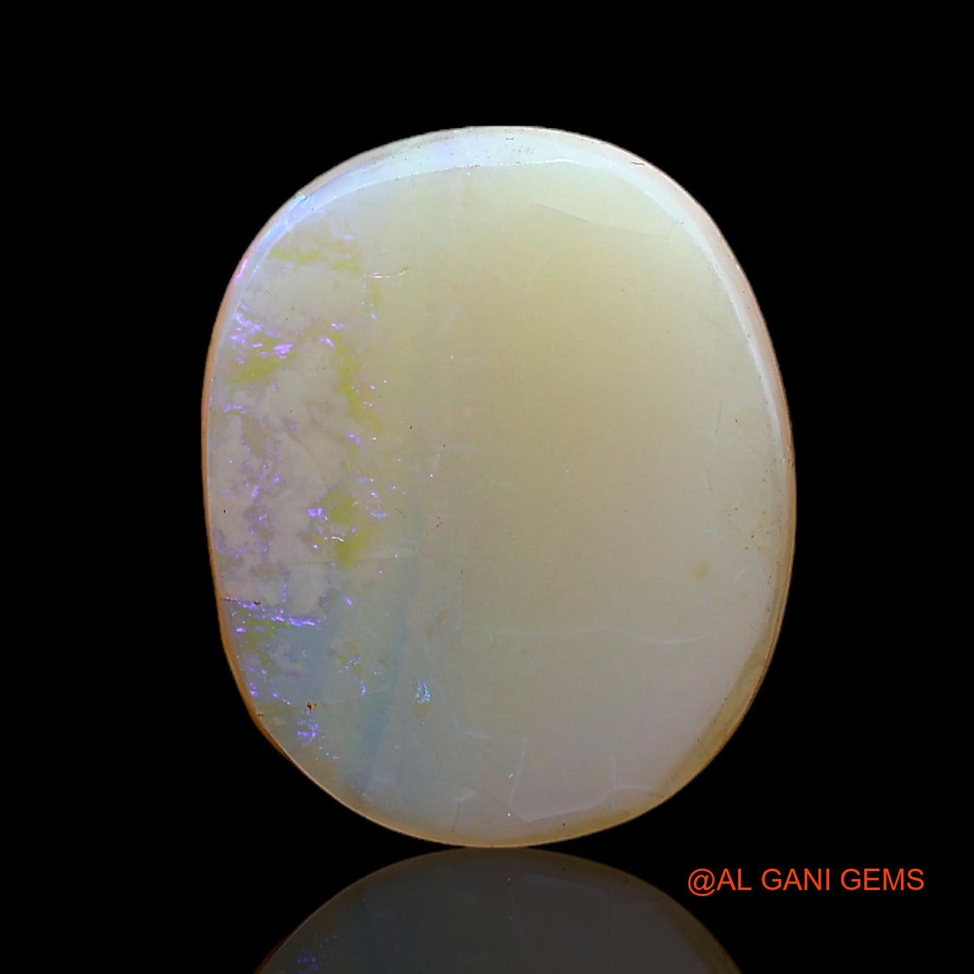 3.00 Cts Unheated Australian Fire Opal Loose Gemstone Oval Cabochon Natural 14x11x3 mm AC-337