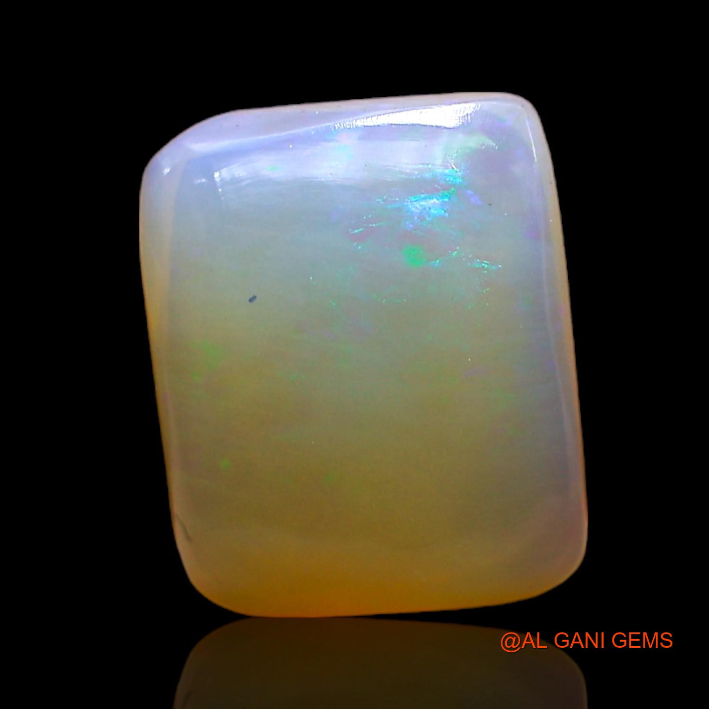 5.00 Cts Natural Australian Fire Opal Loose Gemstone Square Cabochon 12x10x5 mm AC-338