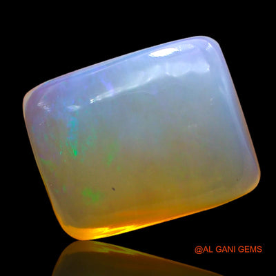 5.00 Cts Natural Australian Fire Opal Loose Gemstone Square Cabochon 12x10x5 mm AC-338