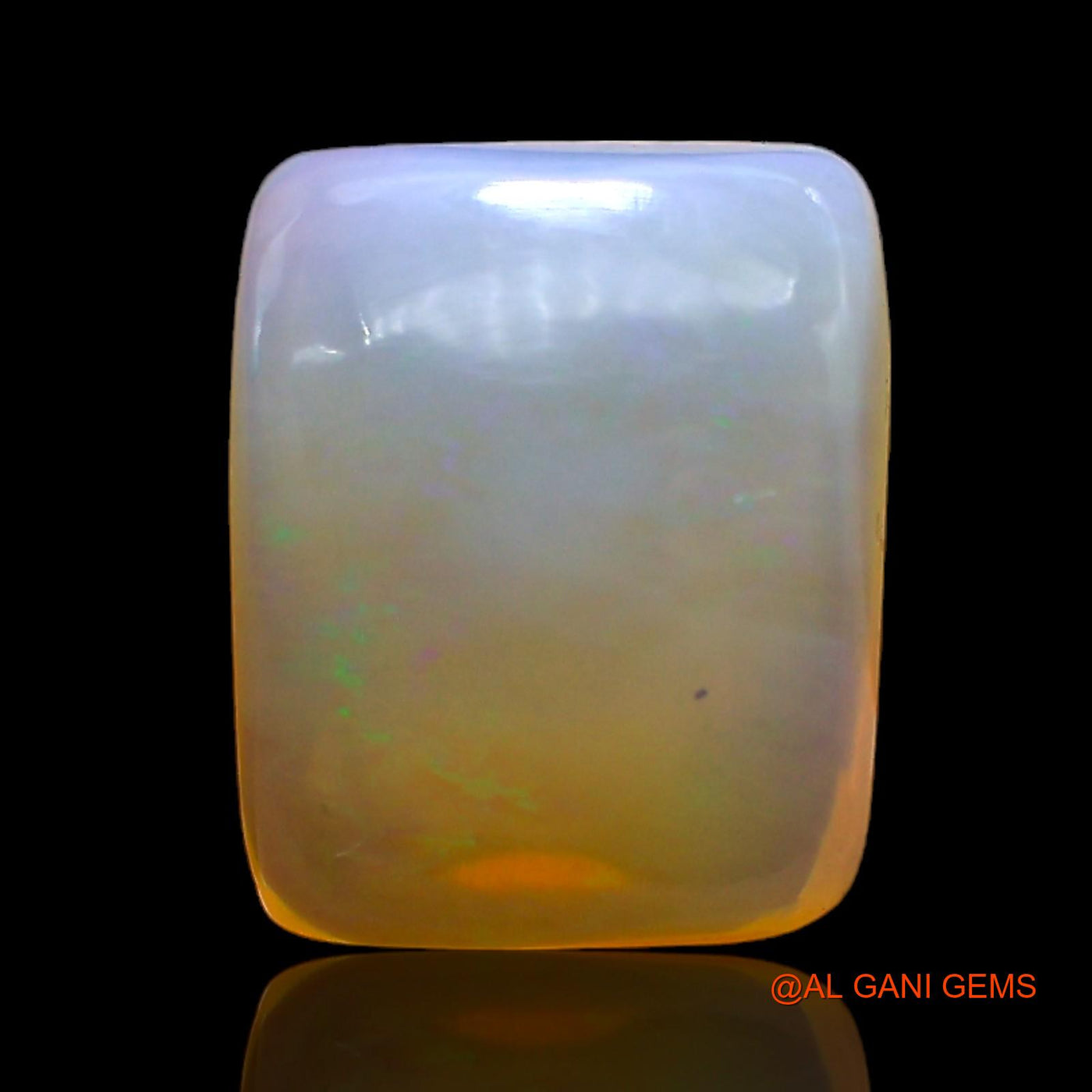 5.00 Cts Natural Australian Fire Opal Loose Gemstone Square Cabochon 12x10x5 mm AC-338