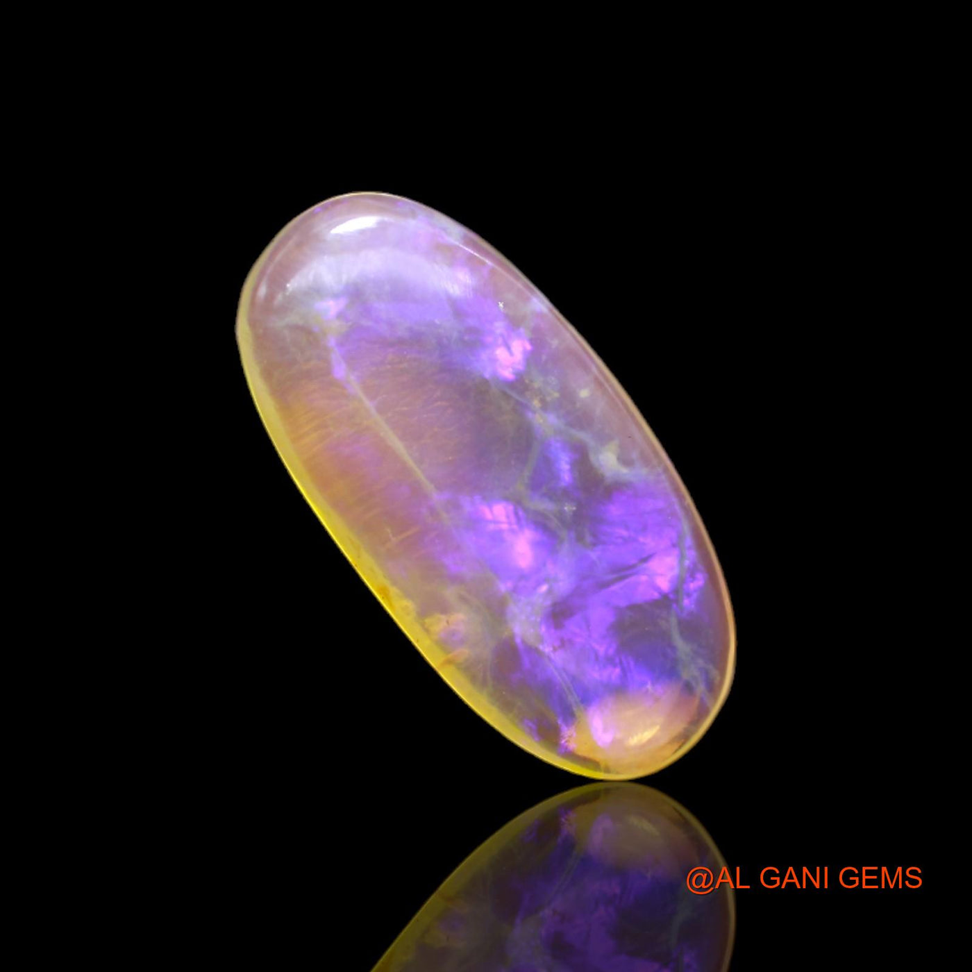 5.00 Cts Natural Australian Fire Opal Loose Gemstone Oval Cabochon 21x10x3 mm AC-33