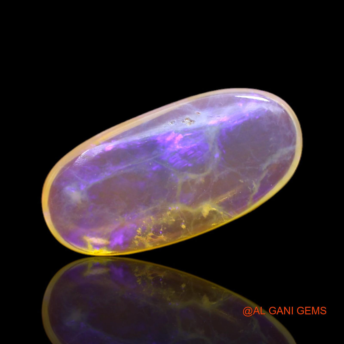 5.00 Cts Natural Australian Fire Opal Loose Gemstone Oval Cabochon 21x10x3 mm AC-33