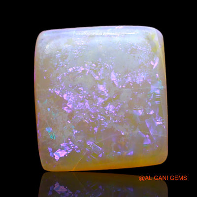 Natural Untreated Fire Opal Loose Gemstone Square Cabochon From Australia 3.00 Cts 11x10x3 mm AC-340