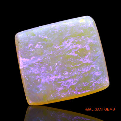 Natural Untreated Fire Opal Loose Gemstone Square Cabochon From Australia 3.00 Cts 11x10x3 mm AC-340