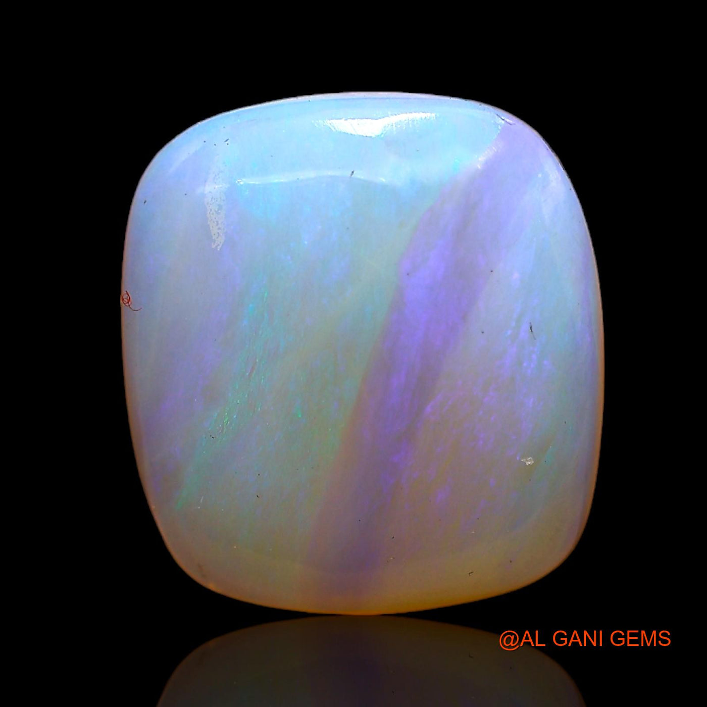 Natural Untreated Fire Opal Loose Gemstone Square Cabochon From Australia 4.00 Cts 12x11x3 mm AC-341