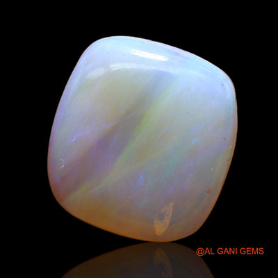 Natural Untreated Fire Opal Loose Gemstone Square Cabochon From Australia 4.00 Cts 12x11x3 mm AC-341