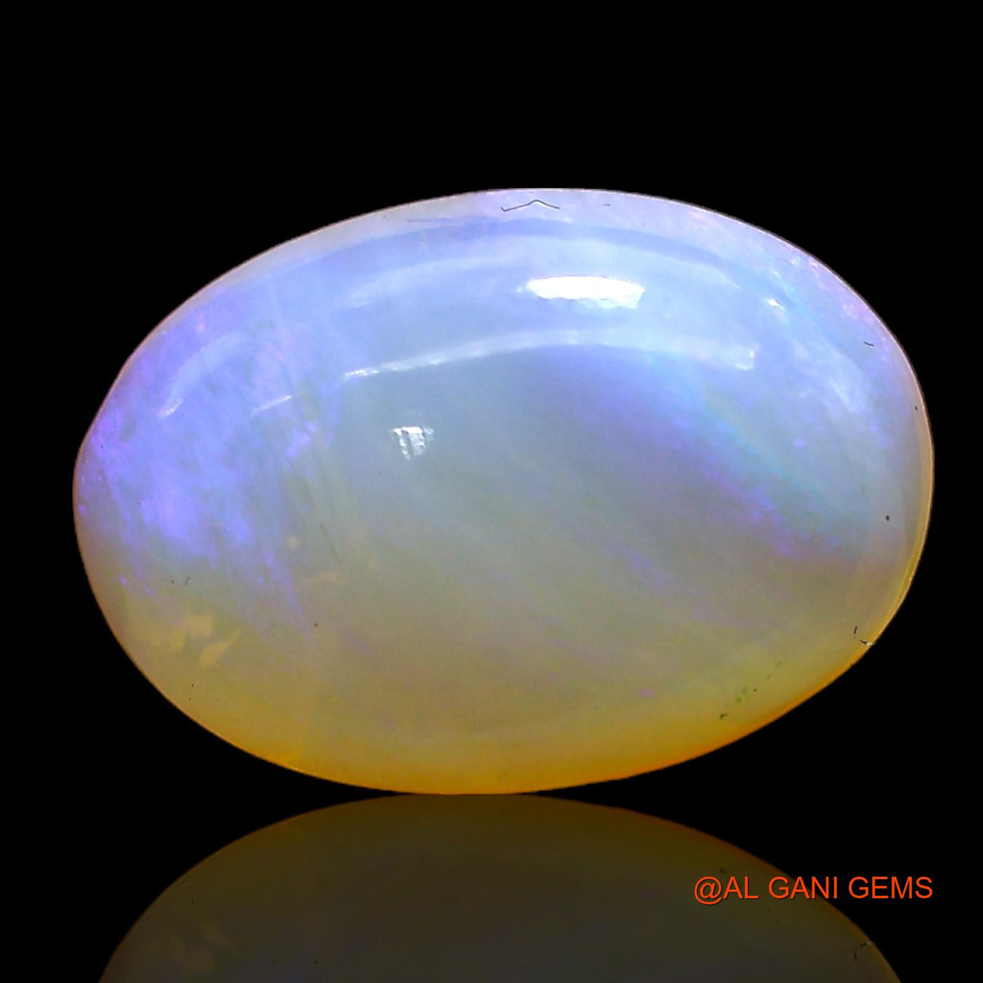 Natural Fire Opal Gemstone 5.00 Cts Loose Oval Cabochon From Australia 15x10x5 mm AC-343