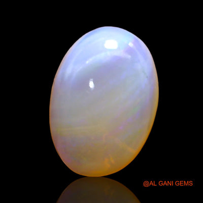 Natural Fire Opal Gemstone 5.00 Cts Loose Oval Cabochon From Australia 15x10x5 mm AC-343