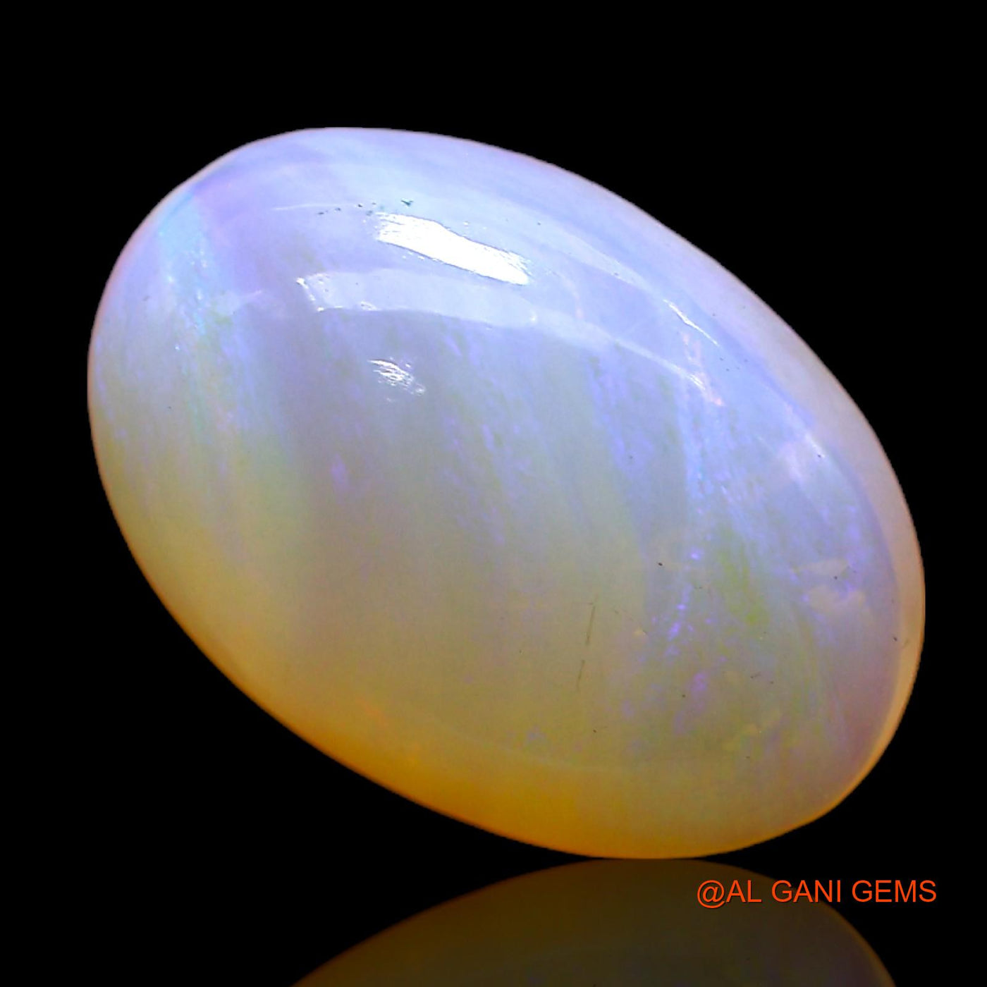 Natural Fire Opal Gemstone 5.00 Cts Loose Oval Cabochon From Australia 15x10x5 mm AC-343