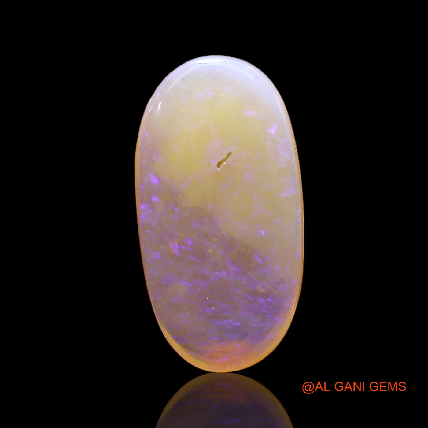 3.00 Cts Natural Australian Fire Opal Loose Gemstone Oval Cabochon 16x8x3 mm AC-344