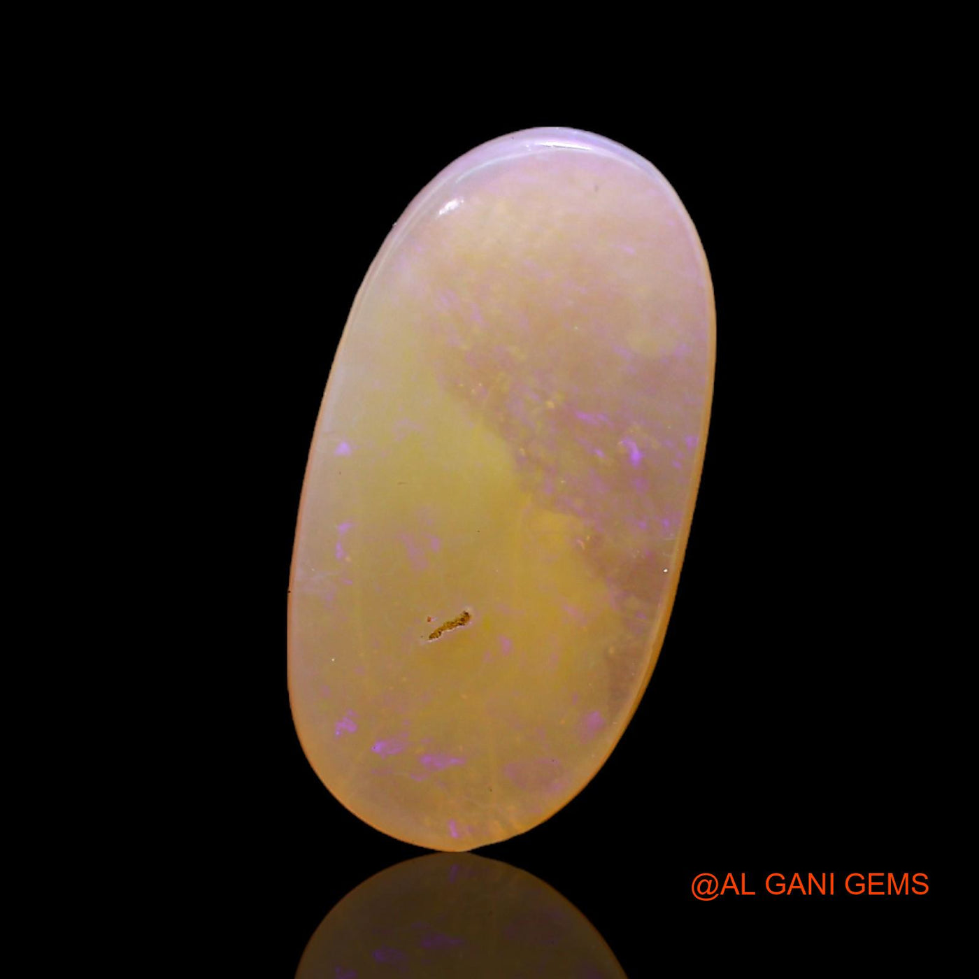 3.00 Cts Natural Australian Fire Opal Loose Gemstone Oval Cabochon 16x8x3 mm AC-344