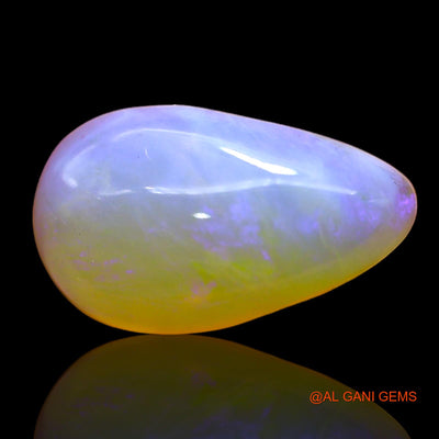 Natural Fire Opal Gemstone 4.00 Cts Loose Pear Cabochon From Australia 15x9x4 mm AC-345
