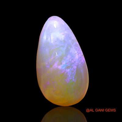 Natural Fire Opal Gemstone 4.00 Cts Loose Pear Cabochon From Australia 15x9x4 mm AC-345