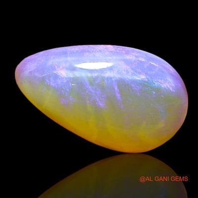 Natural Fire Opal Gemstone 4.00 Cts Loose Pear Cabochon From Australia 15x9x4 mm AC-345