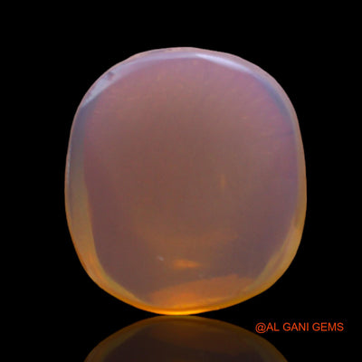 6.00 Cts Unheated Australian Fire Opal Loose Gemstone Oval Cabochon Natural 13x12x5 mm AC-347