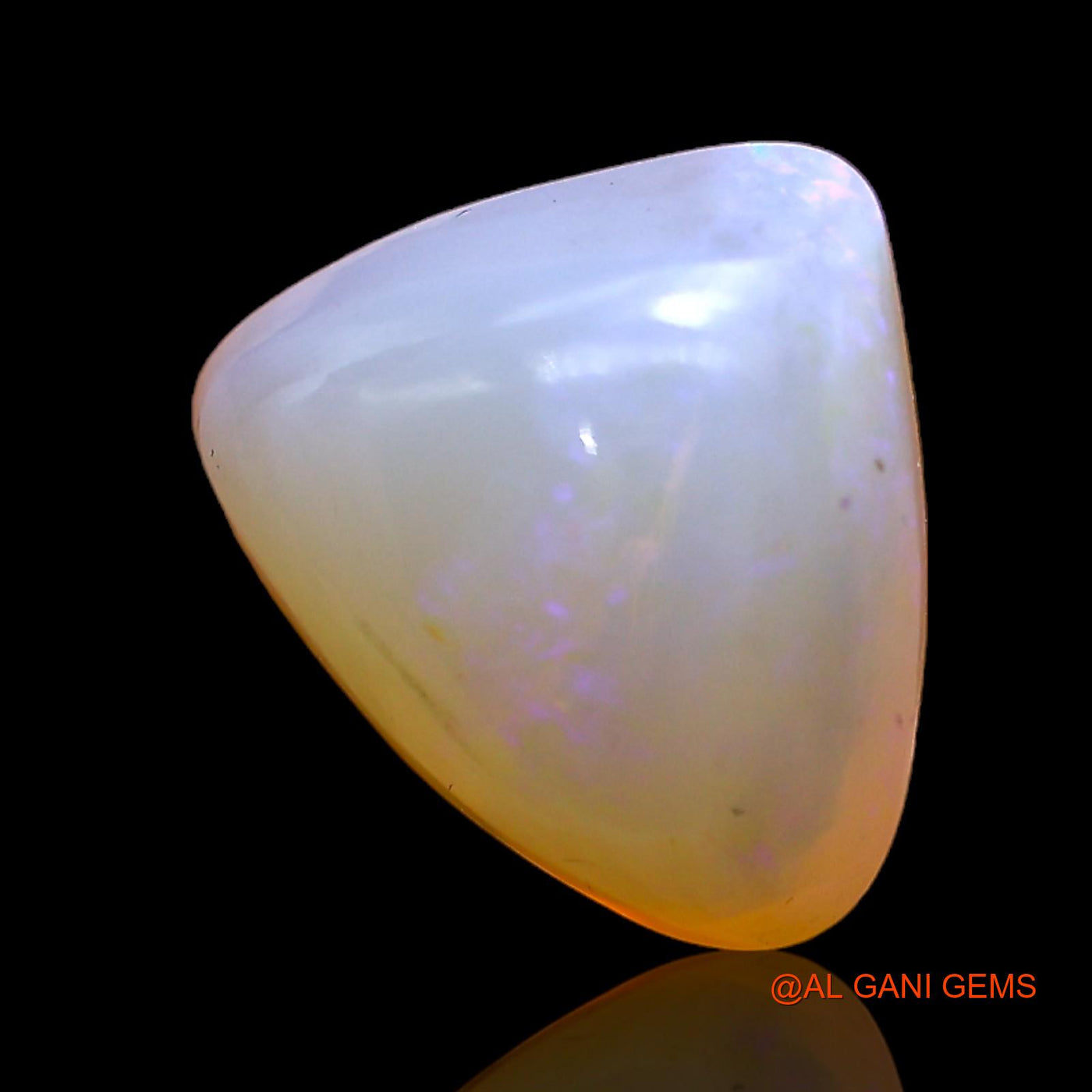 5.00 Cts Natural Australian Fire Opal Loose Gemstone Trillion Cabochon 13x11x7 mm AC-348