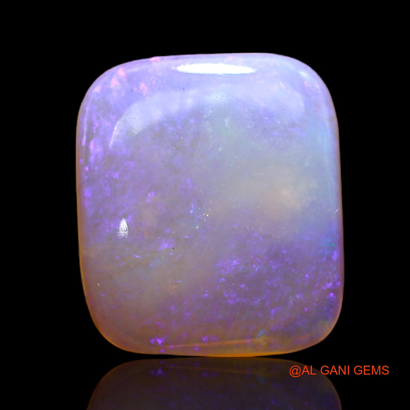 Natural Fire Opal Gemstone 2.80 Cts Loose Square Cabochon From Australia 12x10x2 mm AC-350