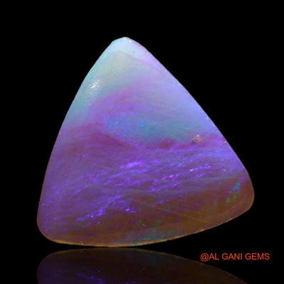 1.80 Cts Natural Australian Fire Opal Loose Gemstone Trillion Cabochon 12x12x1 mm AC-352