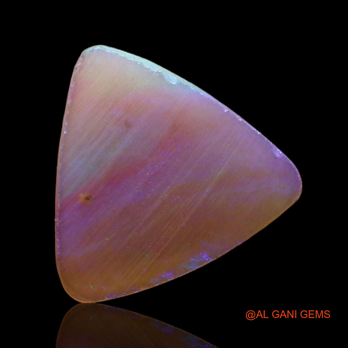 1.80 Cts Natural Australian Fire Opal Loose Gemstone Trillion Cabochon 12x12x1 mm AC-352