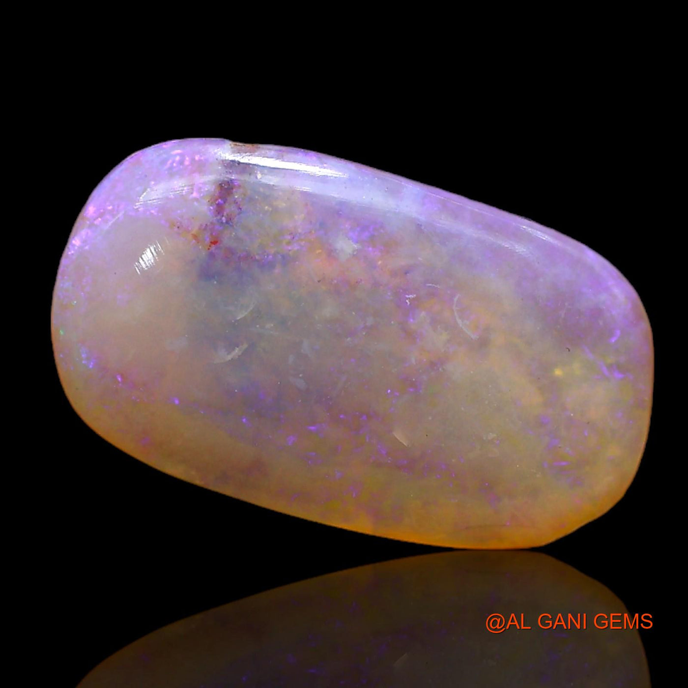 2.70 Cts Natural Australian Fire Opal Loose Gemstone Oval Cabochon 15x8x3 mm AC-353