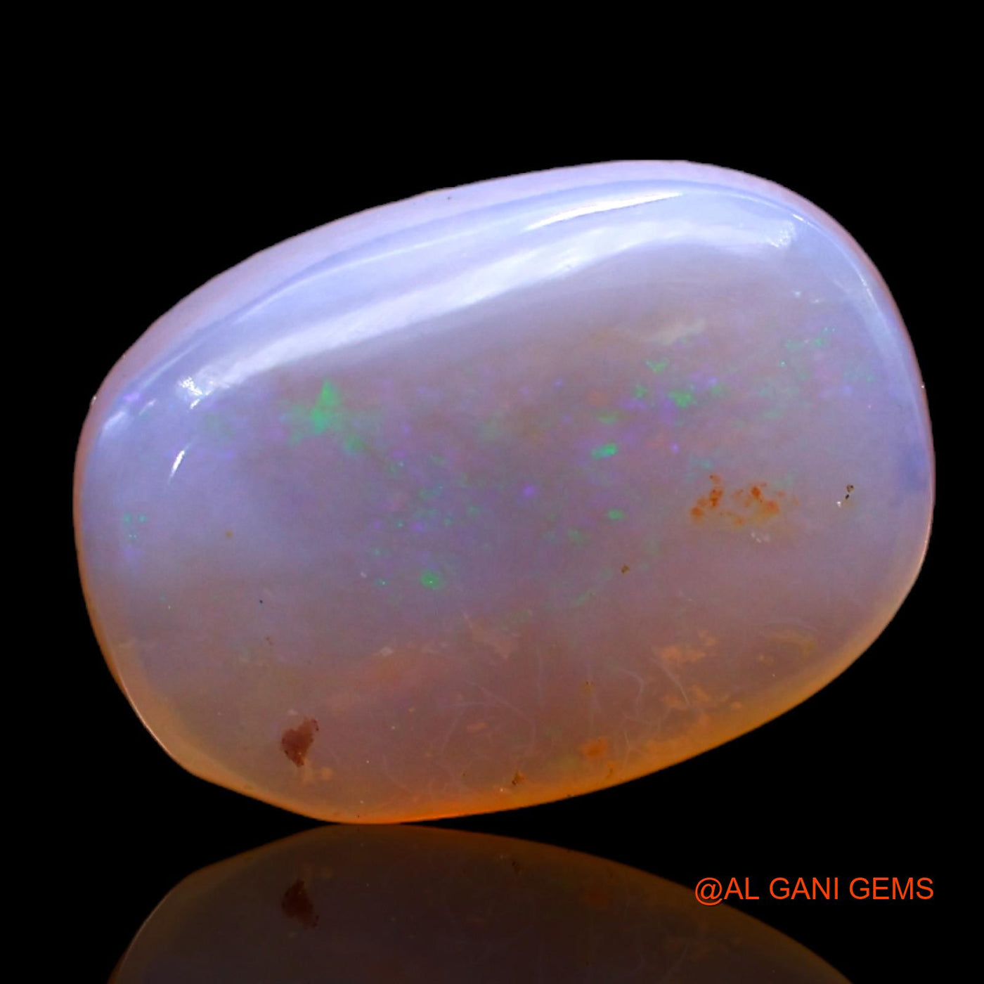 5.00 Cts Unheated Australian Fire Opal Loose Gemstone Oval Cabochon Natural 14x10x5 mm AC-354