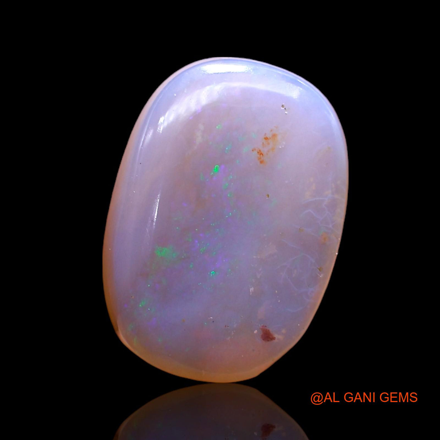 5.00 Cts Unheated Australian Fire Opal Loose Gemstone Oval Cabochon Natural 14x10x5 mm AC-354