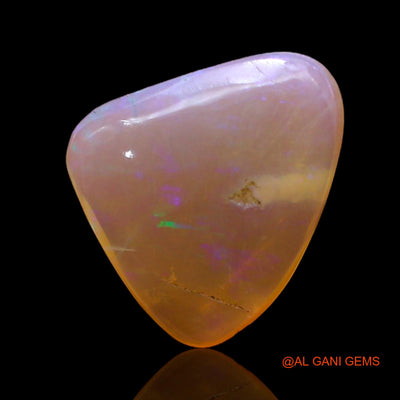 3.00 Cts Natural Australian Fire Opal Loose Gemstone Trillion Cabochon 14x12x3 mm AC-355