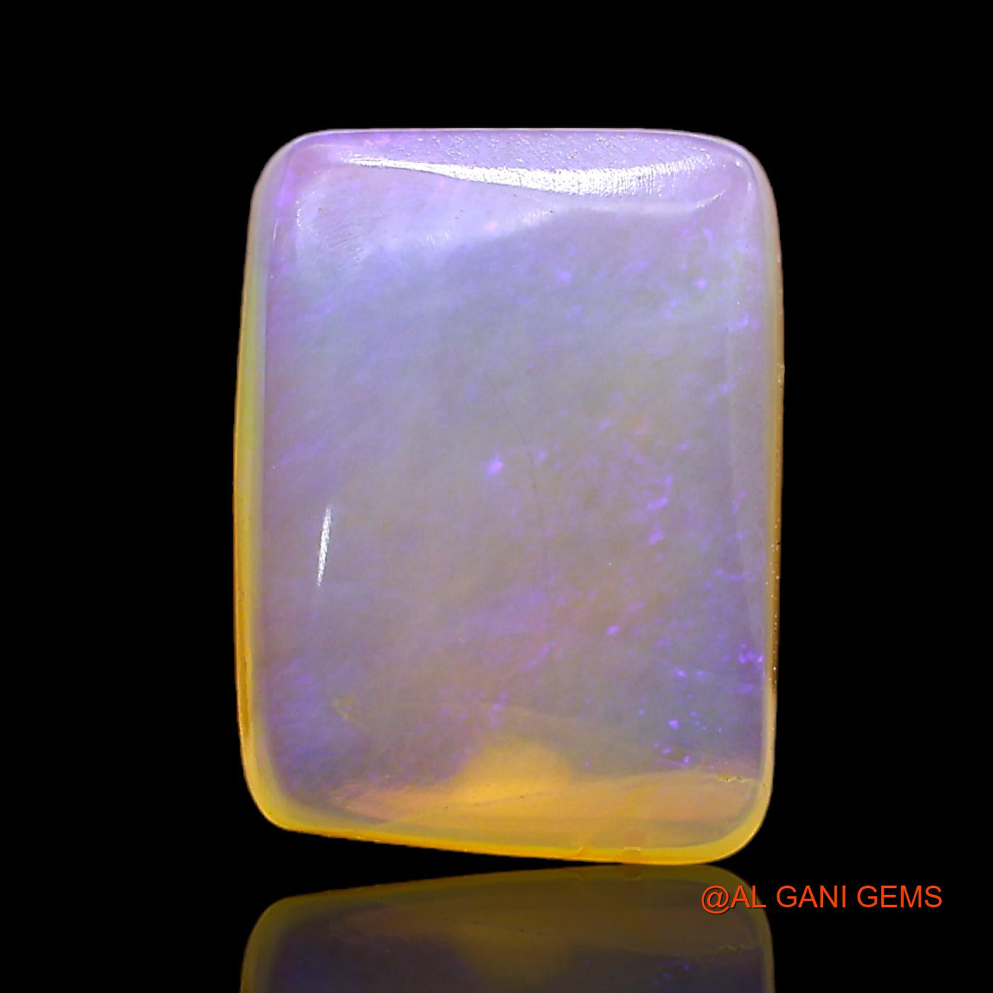 Natural Fire Opal Gemstone 5.00 Cts Loose Square Cabochon From Australia 13x9x5 mm AC-356