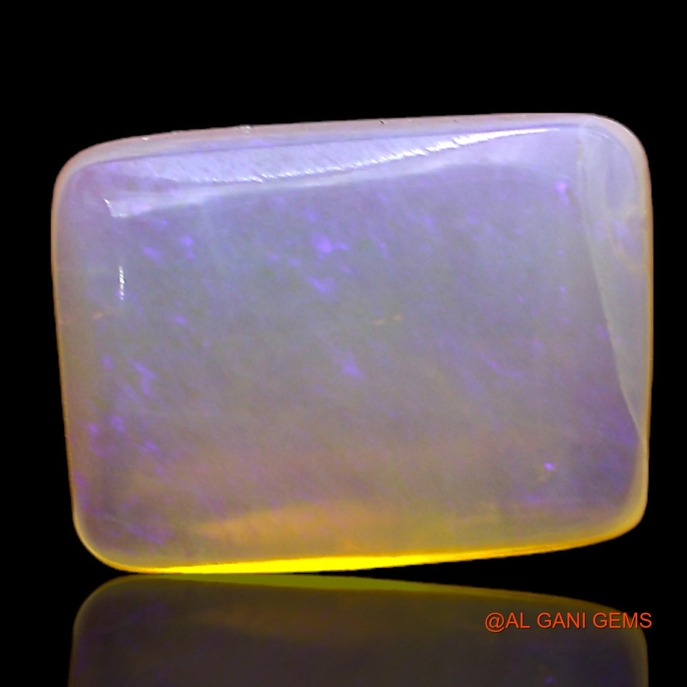 Natural Fire Opal Gemstone 5.00 Cts Loose Square Cabochon From Australia 13x9x5 mm AC-356