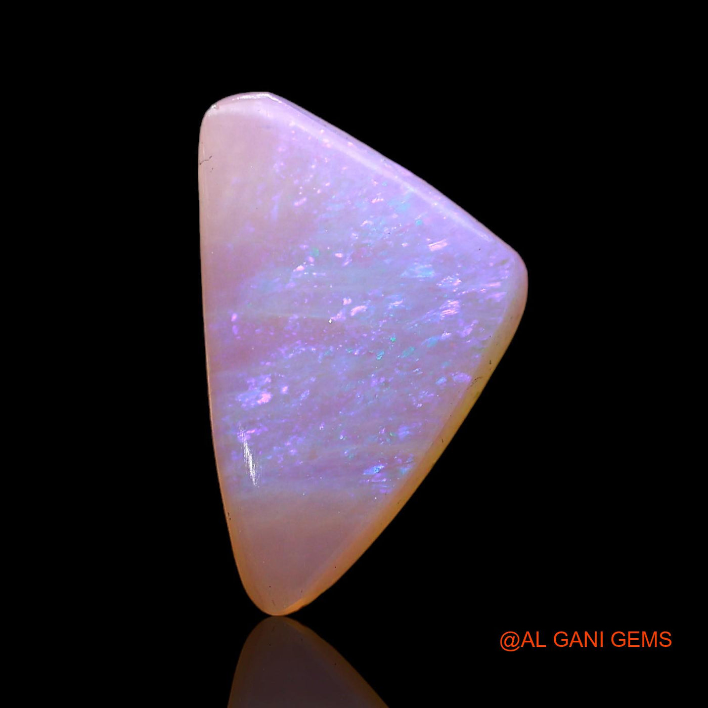 2.00 Cts Natural Australian Fire Opal Trillion Cabochon Loose Gemstone For Jewelry 15x9x2 mm AC-359