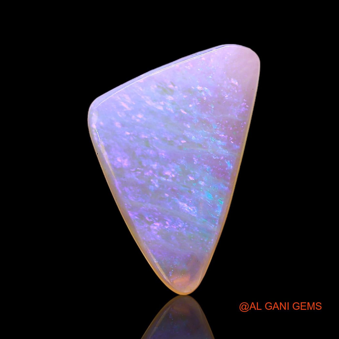 2.00 Cts Natural Australian Fire Opal Trillion Cabochon Loose Gemstone For Jewelry 15x9x2 mm AC-359