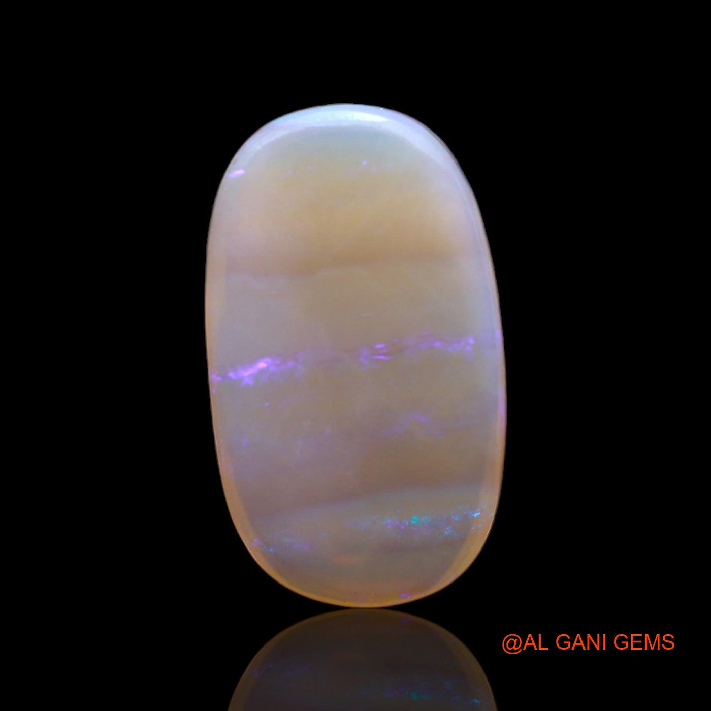8.00 Cts Unheated Australian Fire Opal Loose Gemstone Oval Cabochon Natural 20x12x4 mm AC-35