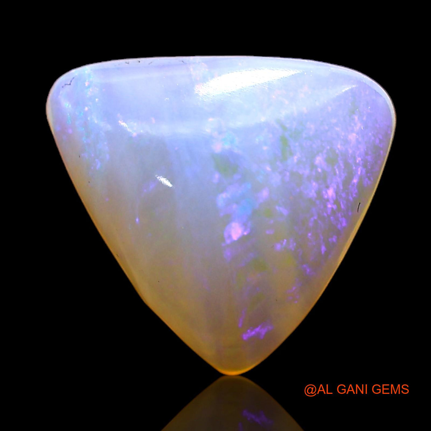 3.00 Cts Unheated Australian Fire Opal Loose Gemstone Trillion Cabochon Natural 12x12x4 mm AC-360