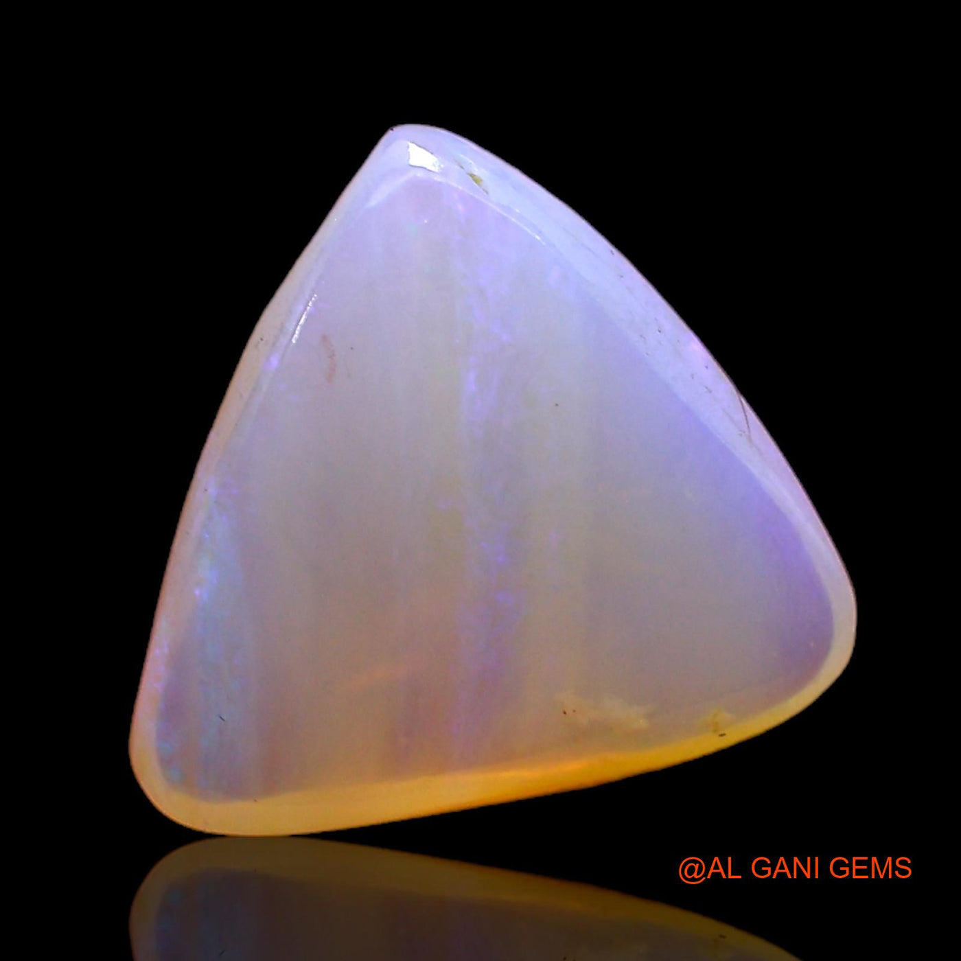 3.00 Cts Unheated Australian Fire Opal Loose Gemstone Trillion Cabochon Natural 12x12x4 mm AC-360