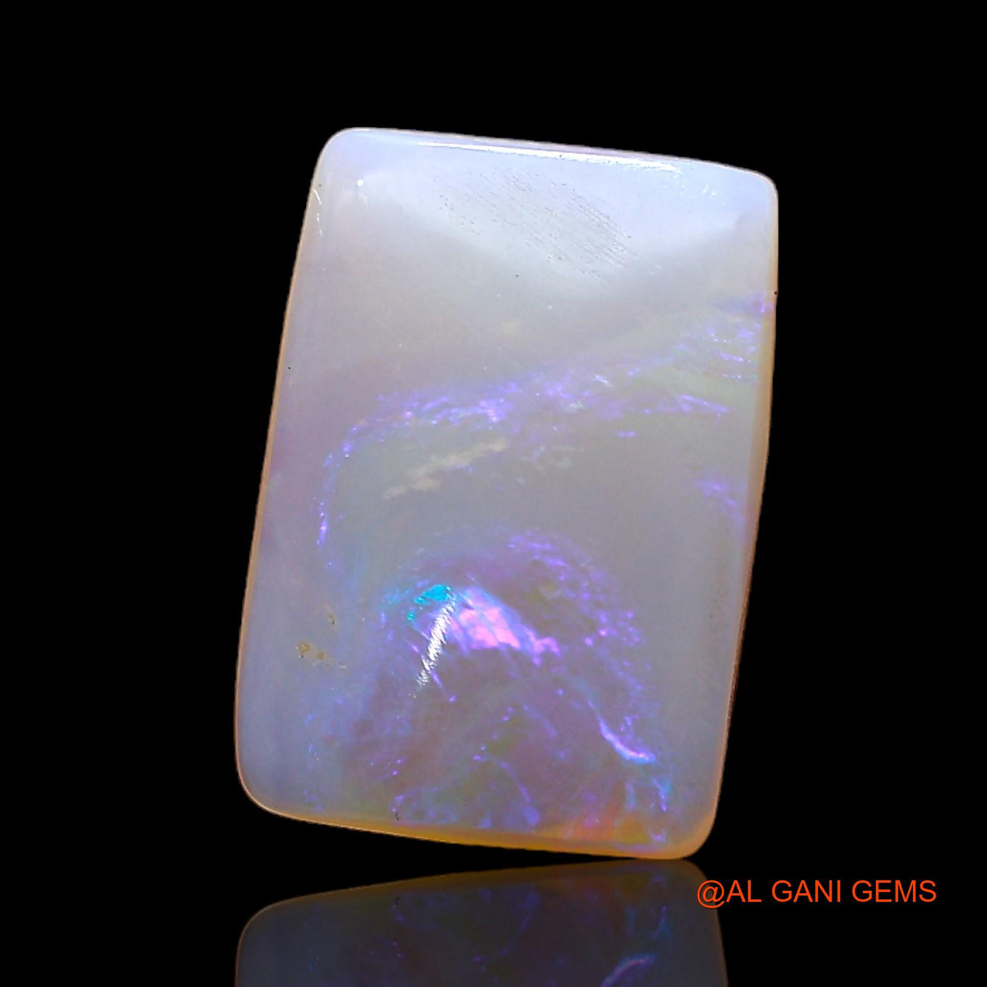 Natural Untreated Fire Opal Loose Gemstone Square Cabochon From Australia 3.00 Cts 13x9x3 mm AC-361