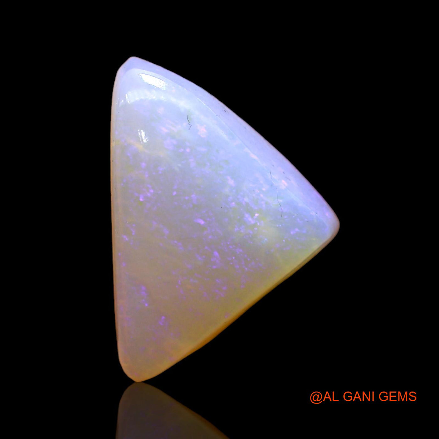 3.00 Cts Unheated Australian Fire Opal Loose Gemstone Trillion Cabochon Natural 14x10x5 mm AC-366